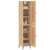 vidaXL Buffet haut Chêne sonoma 34,5x34x180 cm Bois d'ingénierie