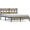 vidaXL Cadre de lit sans matelas ch&ecirc;ne sonoma 137x190 cm