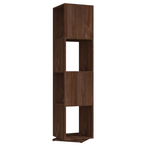 vidaXL Armoire rotative Ch&ecirc;ne marron 34,5x34,5x147,5cm bois ing&eacute;nierie