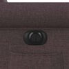 vidaXL Fauteuil inclinable &eacute;lectrique Marron fonc&eacute; Tissu