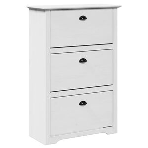 VidaXL &Eacute;tag&egrave;re &agrave; chaussures BODO blanc 80x35x118 cm