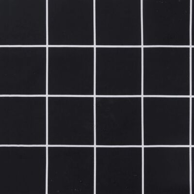 vidaXL Coussins de palette lot de 3 motif à carreaux noir tissu Oxford