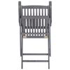 vidaXL Chaises pliables d'extérieur lot de 6 et coussins Bois d'acacia