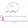 vidaXL Bordures de pelouse 10 pcs Rouillé 103 x 0,05 x 22 cm