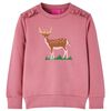 Sweatshirt pour enfants framboise 140