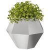 vidaXL Jardinière 2 pcs Argent 75 x 75 x 60 cm Acier inoxydable