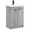 vidaXL Ensemble de mobilier de salle de bain Sonoma gris