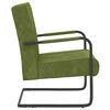 vidaXL Chaise cantilever Vert clair Velours