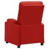 vidaXL Fauteuil inclinable Rouge bordeaux Similicuir
