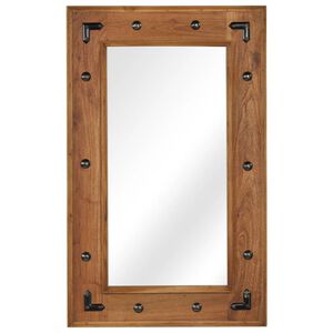 vidaXL Miroir Bois d'acacia massif 50 x 80 cm