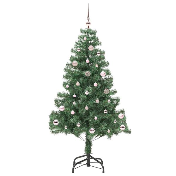 vidaXL Sapin de No&euml;l avec 150 LED avec support Vert 150 cm PVC