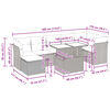 vidaXL Salon de jardin 8 pcs avec coussins noir résine tressée