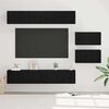 vidaXL Ensemble meuble TV 6 pcs Chêne noir Bois d'ingénierie