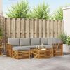 vidaXL Ensemble de canap&eacute; d'angle 7 pcs Gris Naturel et Clair