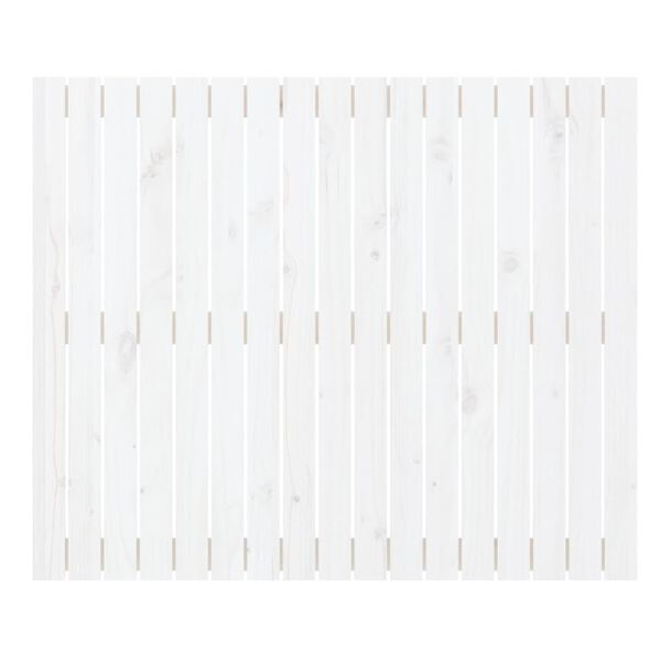 vidaXL Tête de lit murale Blanc 108x3x90 cm Bois massif de pin