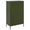 vidaXL Buffet haut vert olive 68x39x113 cm acier