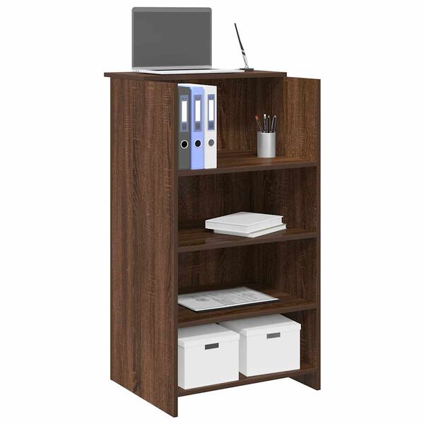 vidaXL Bureau de réception chêne brun 55x50x103,5 cm bois d'ingénierie