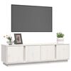 vidaXL Meuble TV Blanc 140x40x40 cm Bois de pin massif