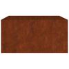 vidaXL Jardini&egrave;re 80x80x40 cm acier corten