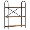 vidaXL &Eacute;tag&egrave;re 3 niveaux 80 x 30 x 109 cm Bois d'ing&eacute;nierie Ch&ecirc;ne fum&eacute;