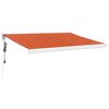 vidaXL Auvent r&eacute;tractable orange et marron 3,5x2,5m tissu et aluminium