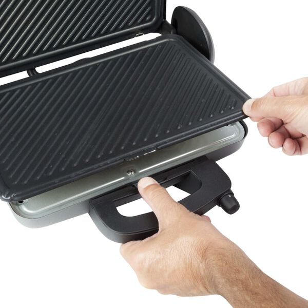 Bestron Grill &agrave; contact Viva Italia ACG380 1800 W Gris 31x22 cm