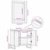 vidaXL Ensemble de mobilier de salle de bain 2 pcs Brun Noy&eacute;