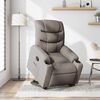 vidaXL Fauteuil inclinable taupe tissu