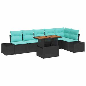 vidaXL Ensemble de salle &agrave; manger pour jardin 7 pc 6-Nombre de places