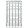vidaXL Lit sur&eacute;lev&eacute; gabion Argent&eacute; 50 x 50 x 80 cm Acier galvanis&eacute;