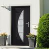 vidaXL Porte d'entr&eacute;e anthracite 98x190 cm PVC