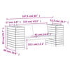 vidaXL Banc avec jardini&egrave;res 167,5x60x65 cm bois massif de douglas