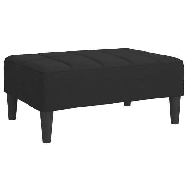 vidaXL Repose-pied Noir 78x56x32 cm Velours