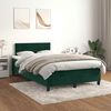 vidaXL Sommier &agrave; lattes de lit avec matelas vert fonc&eacute; 120x190 cm