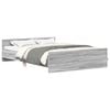 vidaXL Cadre de lit sans matelas sonoma gris 120x200 cm