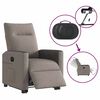 vidaXL Fauteuil inclinable &eacute;lectrique taupe tissu
