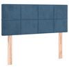 vidaXL T&ecirc;te de lit &agrave; LED Bleu fonc&eacute; 100x5x78/88 cm Velours