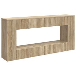 vidaXL Table console Ch&ecirc;ne Sonoma 155 x 29 x 74 cm Bois d&rsquo;ing&eacute;nierie