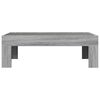 vidaXL Table basse avec LED infini sonoma gris 90x50x30 cm