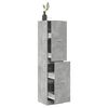vidaXL Armoire d'apothicaire gris b&eacute;ton 40x41x174,5 cm bois ing&eacute;nierie