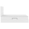 vidaXL Lit de Rangement Blanc 120 x 190 cm Cuir synth&eacute;tique
