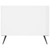 vidaXL Table basse Blanc brillant 90x50x40 cm Bois d'ing&eacute;nierie