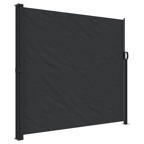 vidaXL Auvent lat&eacute;ral r&eacute;tractable noir 180x600 cm