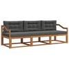 vidaXL Ensemble de canap&eacute;s d'ext&eacute;rieur 3 pc Naturel et Anthracite