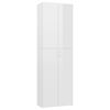 vidaXL Armoire de bureau Blanc brillant 60x32x190 cm Bois d'ing&eacute;nierie