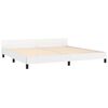 vidaXL Cadre de lit sans matelas blanc 200x200 cm similicuir