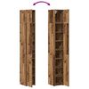 vidaXL Armoire de rangement 3 pcs Bois ancien 30 x 42,5 x 225 cm