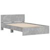 vidaXL Cadre de lit sans matelas gris b&eacute;ton 120x200 cm