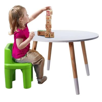 H&S Collection Table pour enfants 60x41 cm Blanc