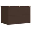 vidaXL Boîte de stockage de jardin marron 150x100x100cm Résine tressée